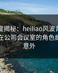黑料深度揭秘：heiliao风波背后，业内人士在公司会议室的角色疯狂令人意外