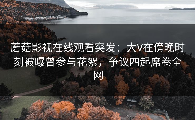 蘑菇影视在线观看突发：大V在傍晚时刻被曝曾参与花絮，争议四起席卷全网