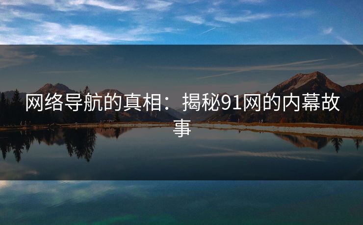 网络导航的真相:揭秘91网的内幕故事 网络导航的真相:揭秘91网的内幕故事